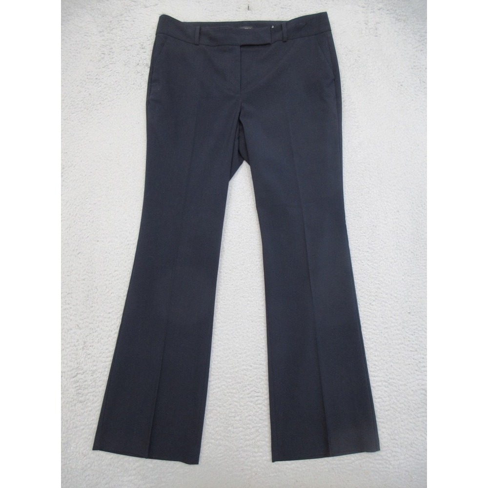 Ann Taylor Signature Fit Dress Pants Women 12 Black Office Workwear Quiet Lux